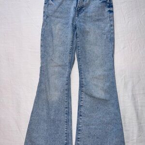 Gap Kids High Rise ‘70s Flare Jeans Light Wash Retro Streetwear Size 10 Girls